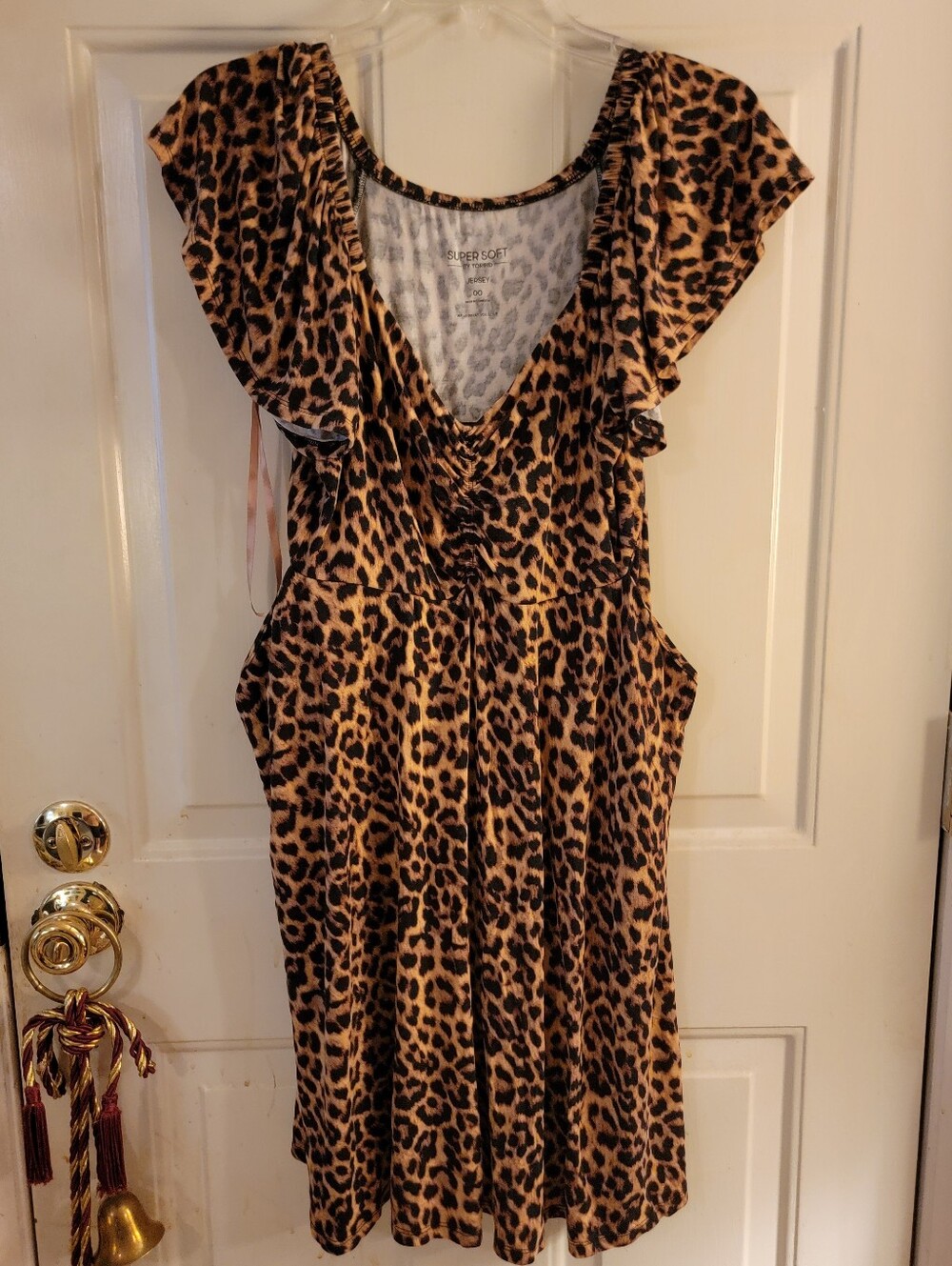 Torrid Leopard Print Flutter Sleeve Kids Dress - Animal Print Brown
